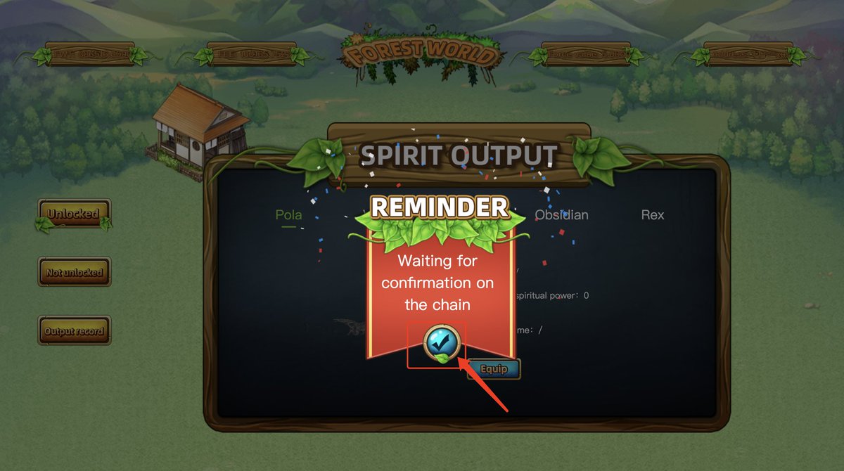 ForestWorldTale's tweet photo. 4. On-chain confirmation--Click “Confirm.” 

5. After the confirmation on the chain is successful, the card slot is equipped. https://t.co/LrXVsni13U