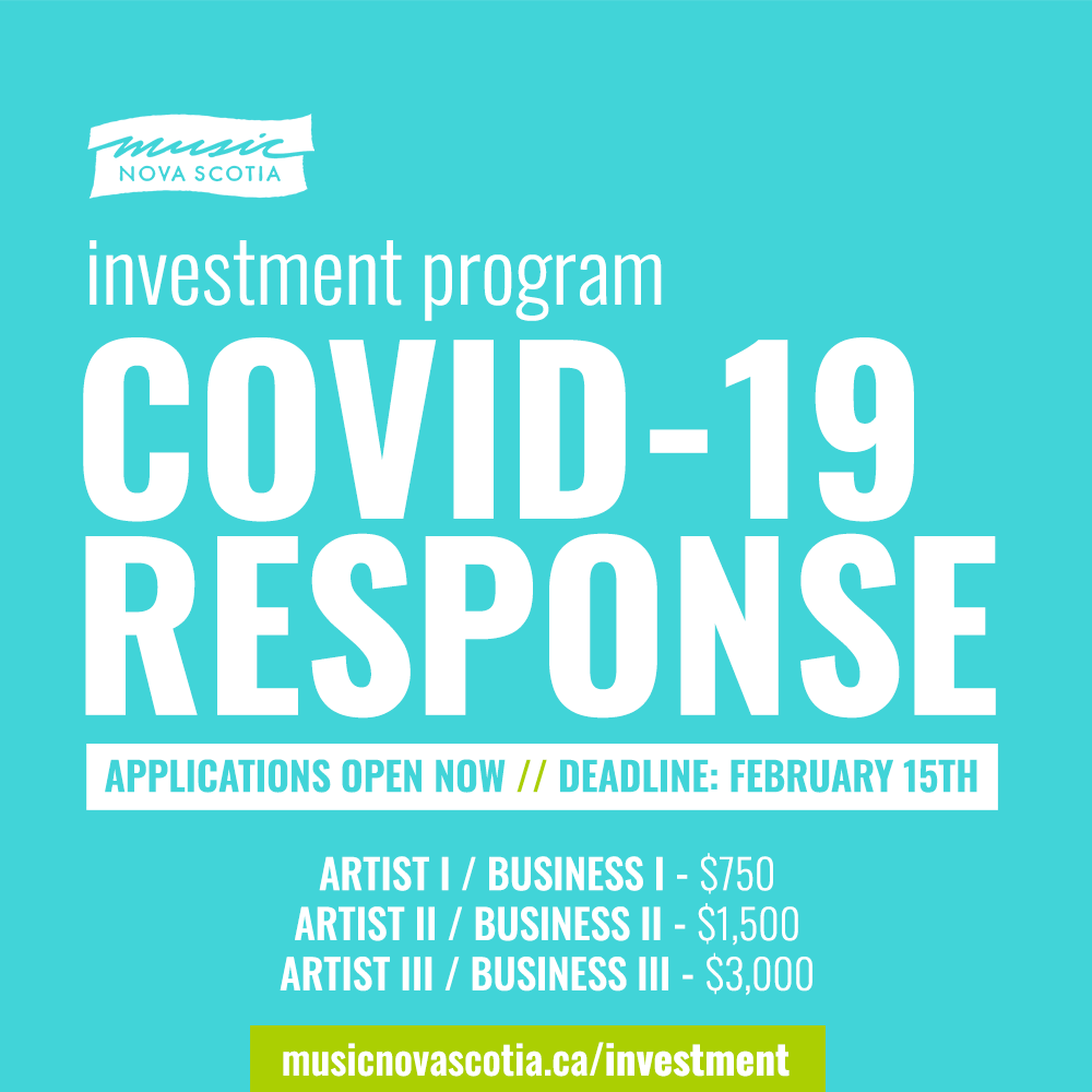 musicnovascotia's tweet photo. MNS Announces Additional Upcoming Deadline for the COVID-19 Response Program!  https://t.co/k5Qjpzy9f5
#covidrelief #novascotia #musicnovascotia https://t.co/uIM9SUbMzI