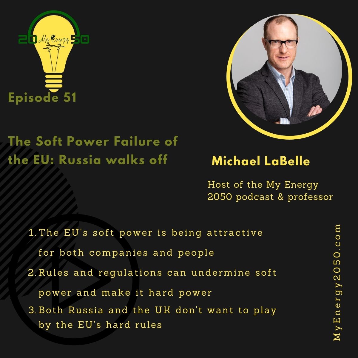 MyEnergy2050 Podcast (@myenergy2050) on Twitter photo Wondering why #Russia seems a bit aggressive towards Europe? Maybe the #EU lost its #softpower and isn't attractive anymore. <a href="/MikeEnergy/">Michael LaBelle</a> provides a review of hard power and soft power relations in Europe. He explains why a new 'post-acquis' era is emerging myenergy2050.com/the-soft-power… Wondering why #Russia seems a bit aggressive towards Europe? Maybe the #EU lost its #softpower and isn't attractive anymore. <a href="/MikeEnergy/">Michael LaBelle</a> provides a review of hard power and soft power relations in Europe. He explains why a new 'post-acquis' era is emerging myenergy2050.com/the-soft-power…