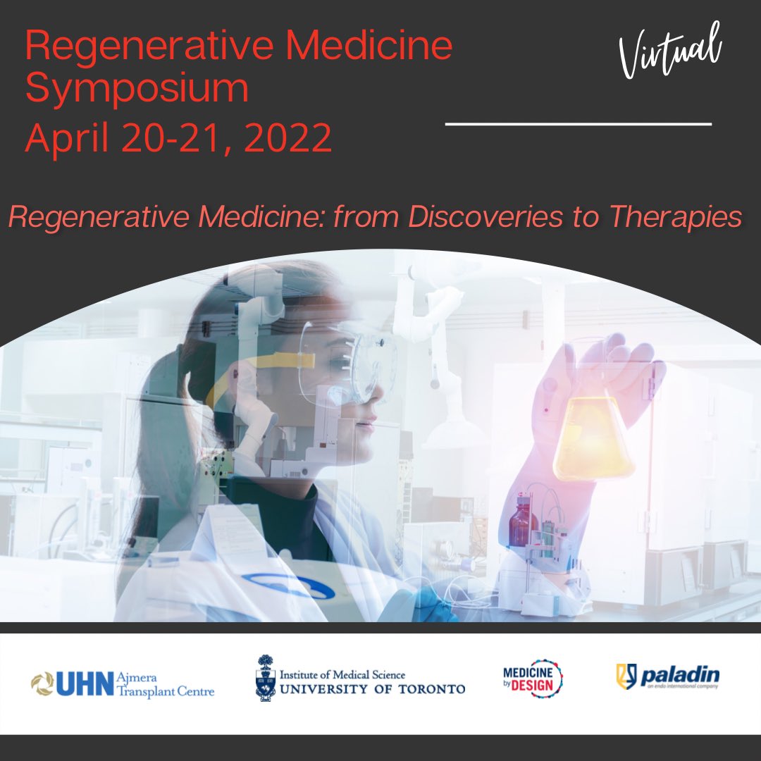 Save the date! 🗓️ #MedicinebyDesign is proud to support this symposium, which will facilitate learning and new connections for trainees in the regenerative medicine community. 