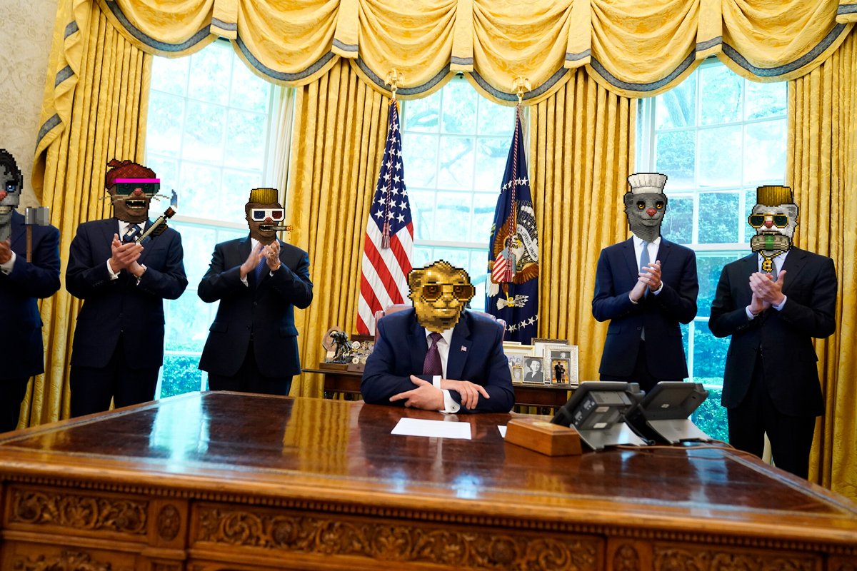 Mongminter's tweet photo. 🏛️The #Mongress is going places 🏛️

🔔Preview of the Oval Office in year 2028 🔔

@mongs_nft @mongoosecoineth #Cryptoforgood https://t.co/tHxYBeusRx