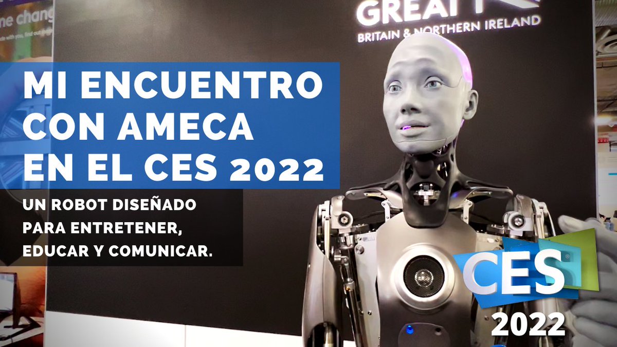 LenteViral's tweet image. [Tecnología Viral] Lo último en robótica desde el CES 2022.
Dicen que Ameca es el más avanzado robot con forma humana. Aquí se la presento de cerca. 
¿Qué opinas de esta tecnología? 
Mira el vídeo -&amp;gt; facebook.com/LenteViral/vid…
#CES2022 #AmecaTheRobot #Ameca