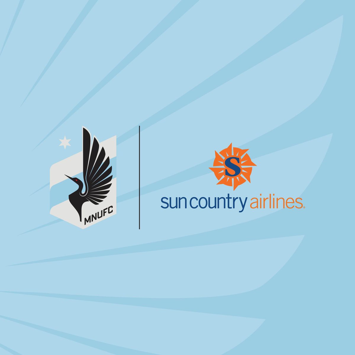 MNUFC's tweet photo. Loons x @SunCountryAir 

The Minneapolis-based airline is now the Official Airline of Minnesota United. https://t.co/kcusdM2qPB