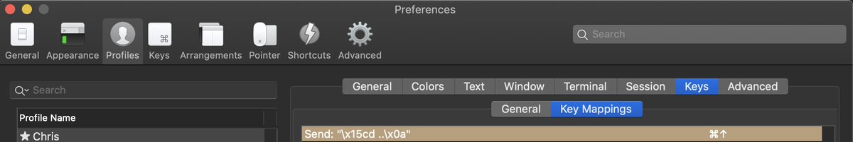 Tiny Terminal life-changer: bind cmd+up to "cd.." (same meaning as in Finder)