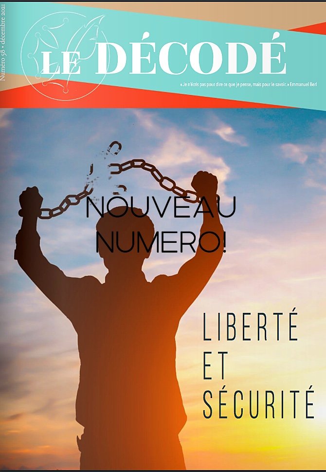 decode_ajc's tweet image. Hello tout le monde,

Le Décodé vous présente son nouveau numéro intitulé &quot;liberté et sécurité&quot;
 
Enjoyyy🥂. 
 LIEN:fr.calameo.com/read/006926444…

La bise💋.