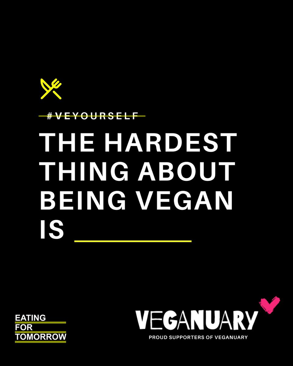 We’re talking about changing a lifetime of eating habits, so we know that it won’t happen overnight. What are the things that you are craving right now? What’s the hardest thing about being vegan? Comment below 👇.

#Veganuary2022 #eowte #eating2extinction