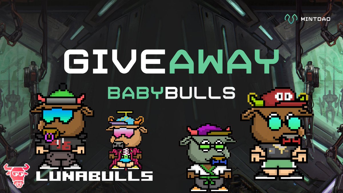 We have an NFT contest for you! Ten people will win BabyBull #NFT 🐂

To participate:
🎯Follow <a href="/mintdao_io/">MintDAO</a>  
🎯Follow <a href="/LunaBulls/">Mohammed Israil</a>  
🎯Live Like and RT
🎯Tag 2 friends

The competition will last 72 hours, Good Luck!