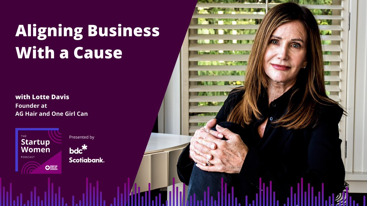 We asked Lotte Davis about her ethos, and we loved her answer. Tune in to an all new #StartupWomenPodcast with Lotte Davis and hear about both her business models and how they interact! <a href="/onegirlcan/">One Girl Can</a> 🎧 <a href="/bdc_ca/">BDC</a> &amp; <a href="/scotiabank/">Scotiabank</a> startupcan.ca/startupwomenpo…