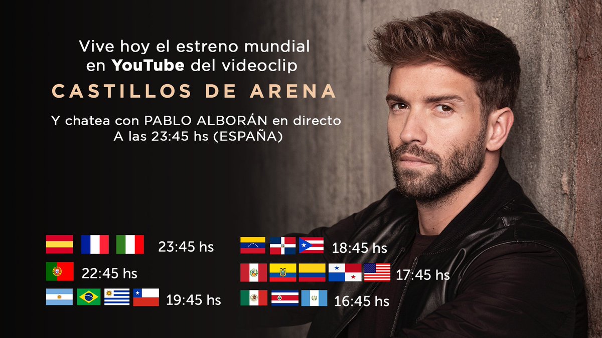 Hoy a las 23h00 instagram live y a las 23h45 responderé vuestras preguntas en el chat de la première de youtube, para vivir juntos el estreno de #CastillosDeArena ! 

youtu.be/G6BEWRX_6lA