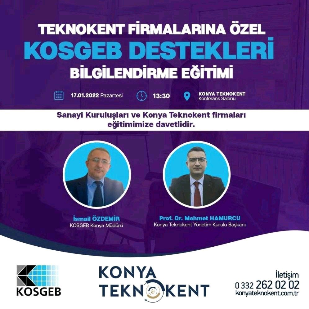 HIZLI KOSGEB DESTEKLERİ BAŞLADI
konyateknokent.com.tr/duyurular/hizl…

#Kosgeb #KosgebDestekleri #SelçukTTO #KonyaTeknokent #SelçukÜniversitesi