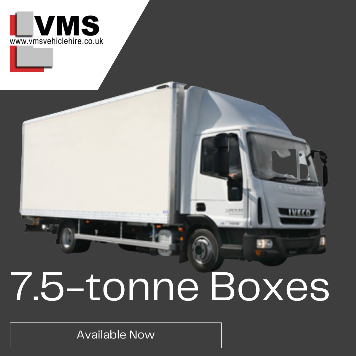 VMSVehicleHire (@vmsvehiclehire) on Twitter photo Available Now: 7.5-tonne dry freight box trucks!
Need a bit of a bigger vehicle for your fleet's needs? Contact our team today to find out more about these HGVs and their availability for hire.
Reservations@vmsvehiclehire.co.uk
0800 622 6242
#vehiclehire #commercialvehicles Available Now: 7.5-tonne dry freight box trucks!
Need a bit of a bigger vehicle for your fleet's needs? Contact our team today to find out more about these HGVs and their availability for hire.
Reservations@vmsvehiclehire.co.uk
0800 622 6242
#vehiclehire #commercialvehicles