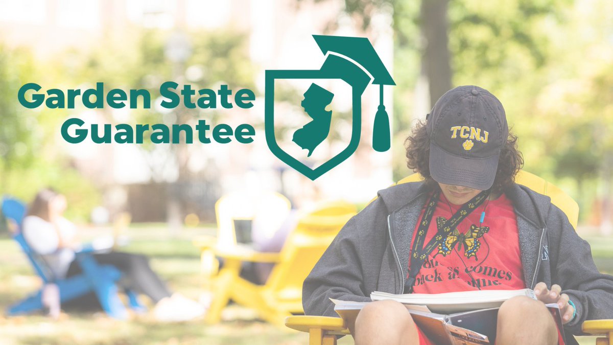 Great News for New Jersey college students! Starting Fall 2022, your 3rd and 4th year might be #FREE. 

To learn more and see if you qualify for the Garden State Guarantee, visit tcnj.edu/gsg 

#TCNJ
#GSG
#GardenStateGuarantee
#collegeaffordability
#NJHigherEd