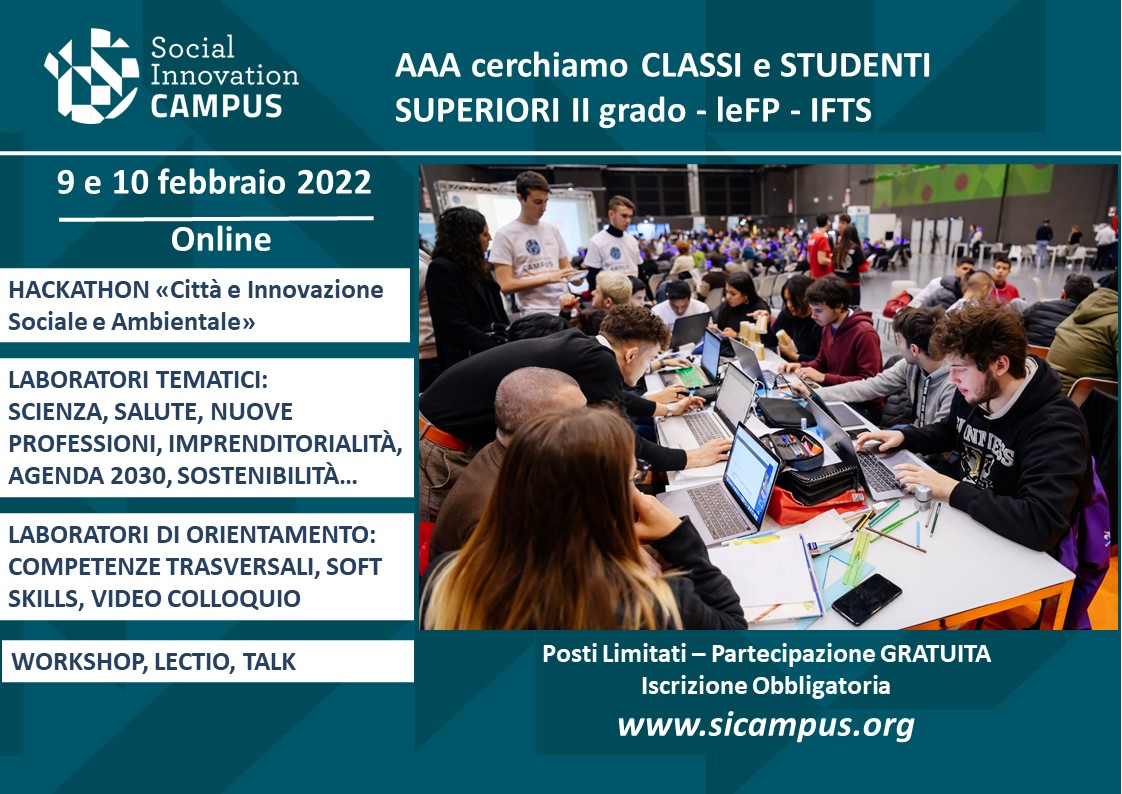 PCM_Expo2015's tweet photo. Cerchiamo #studenti e classi #ScuoleSuperiori II grado #leFP #IFTS per partecipare gratuitamente a #laboratori tematici, di orientamento, #talk e ad un #hackathon di co-progettazione. Temi #sostenibilità #nuoveprofessioni #competenzetrasversali
… https://t.co/KGQzy1IYXk