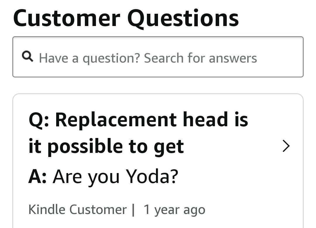 Amazon customer questions 🤣