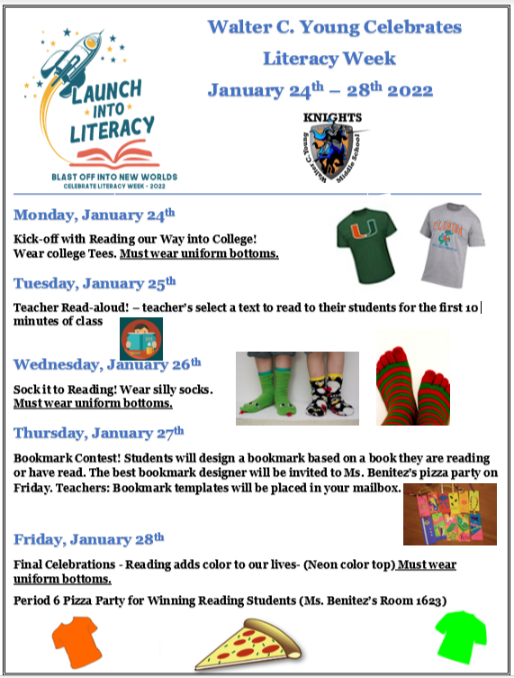 Walter C Young Ms Help Wcy Celebrate Literacy Week By Participating In Our Events Apshabsels Wcy Drflem71 pschiefospa Mrhhamm Browardschools Suptvcartwright Browardliteracy Floridamediaed Browardlibrary T Co Jfwsznmxww
