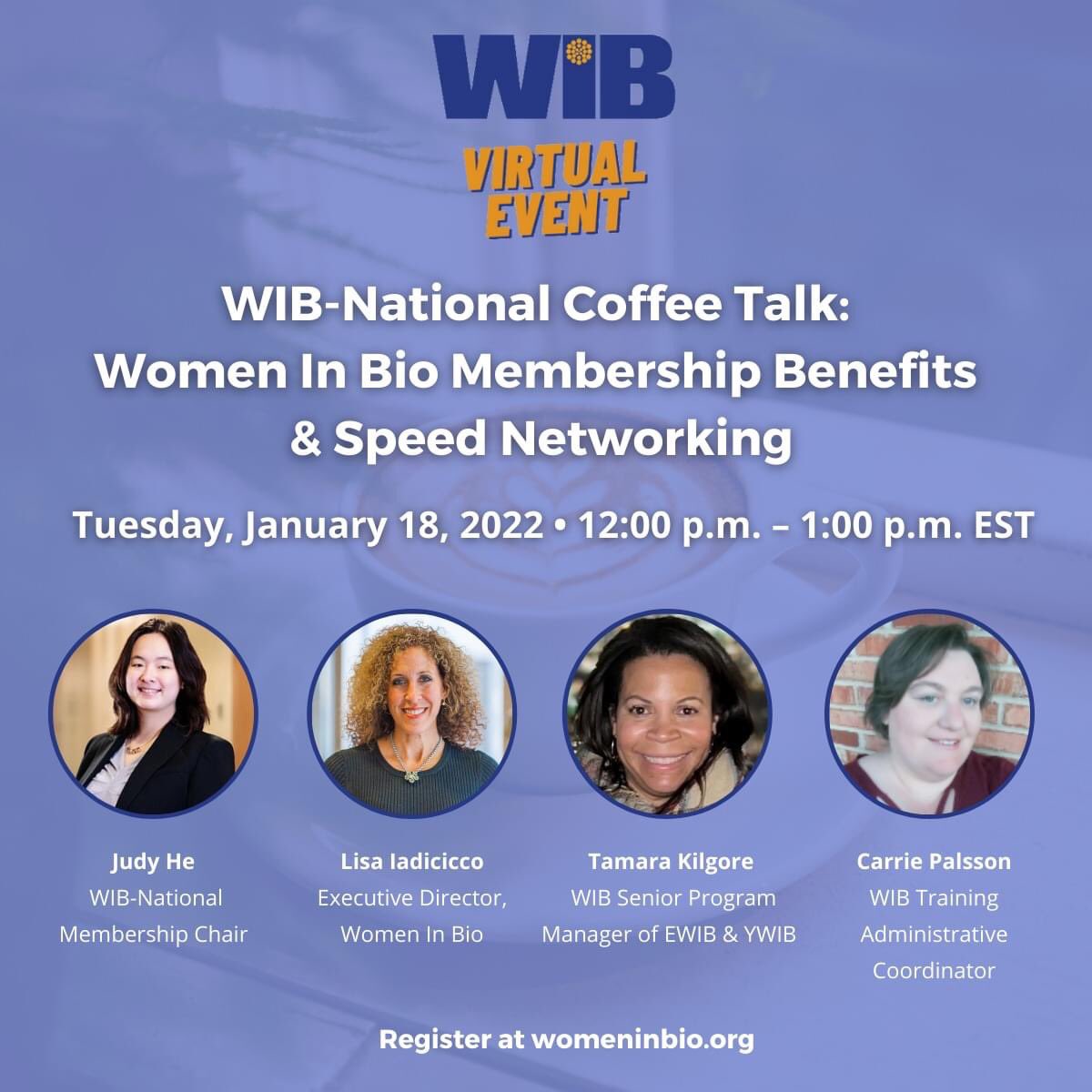 Join us on January 18 to learn how to get the most out of your WIB membership! Whether you are interested in professional development, networking, fundraising, diversity in the workplace, or STEM — we have a program for you! Register: ow.ly/xoLR50Hm2Ea