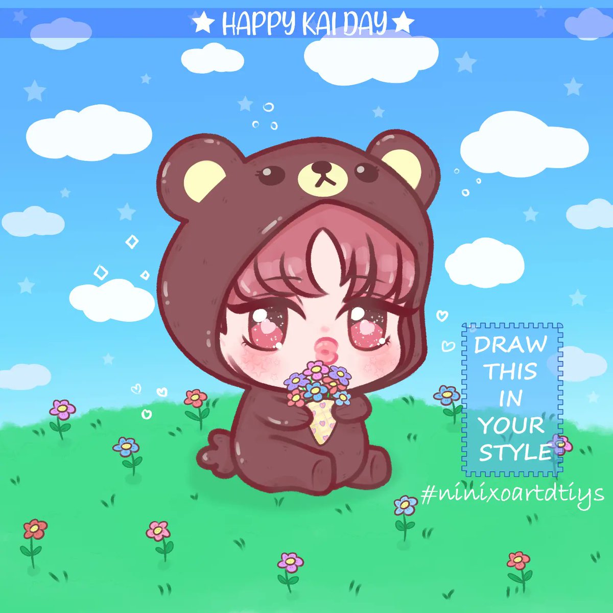 artlifexo's tweet photo. 𝐇𝐀𝐏𝐏𝐘 𝐊𝐀𝐈 𝐃𝐀𝐘 ʕ•̀ᴥ•́ʔ♡
I wish you a good health and happiness. 💖🐻
This is also ongoing dtiys on my insta 💖💖
#HappyKAIDay #KAI  #카이
#exodtiys #exofanart #kaifanart #exochibi  #jongin #exo
#DTIYS https://t.co/zpQWM0uG2b