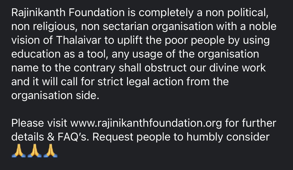Please Humbly Consider &amp; Spread the message 🙏🙏🙏. God Speed, God Bless. <a href="/SudhakarVM/">Sudhakar</a> <a href="/officialairmm/">RAJINIKANTH MAKKAL MANDRAM</a>