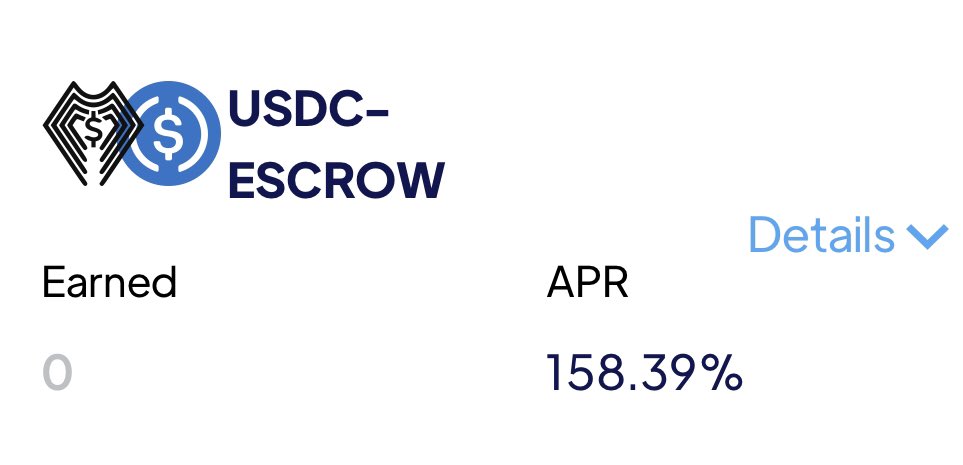 Last update to the $ESCROW WingSwap APR!
🚀🚀

Don´t forget to by your #token only on:
<a href="/QuickswapDEX/">QuickSwap 🐲 DragonFi 2.0</a>
<a href="/WingSwapFTM/">WingSwap</a>

app.wingswap.io/farms
#NoMoreScams #Crypto #DeFi #NFTs #IDO