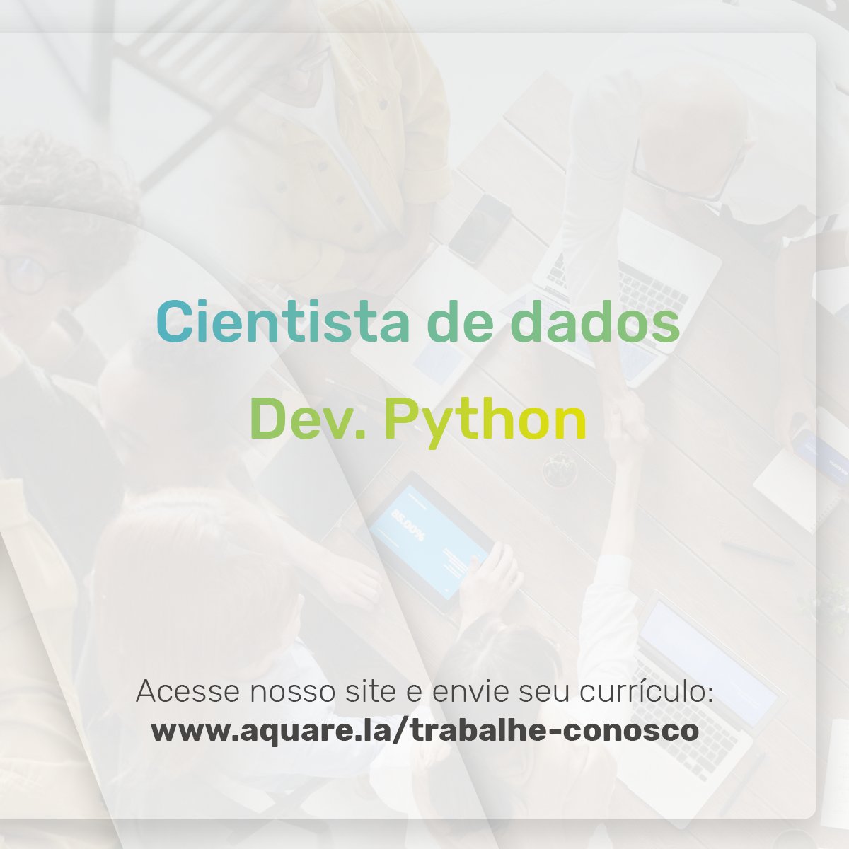 aquare_la's tweet image. Começamos o ano a mil e já estamos com vagas abertas.
Confira as oportunidades e acesse: aquare.la/trabalhe-conos…
#vagas #homeoffice #devpython #cientistadedados #IA #oportunidades