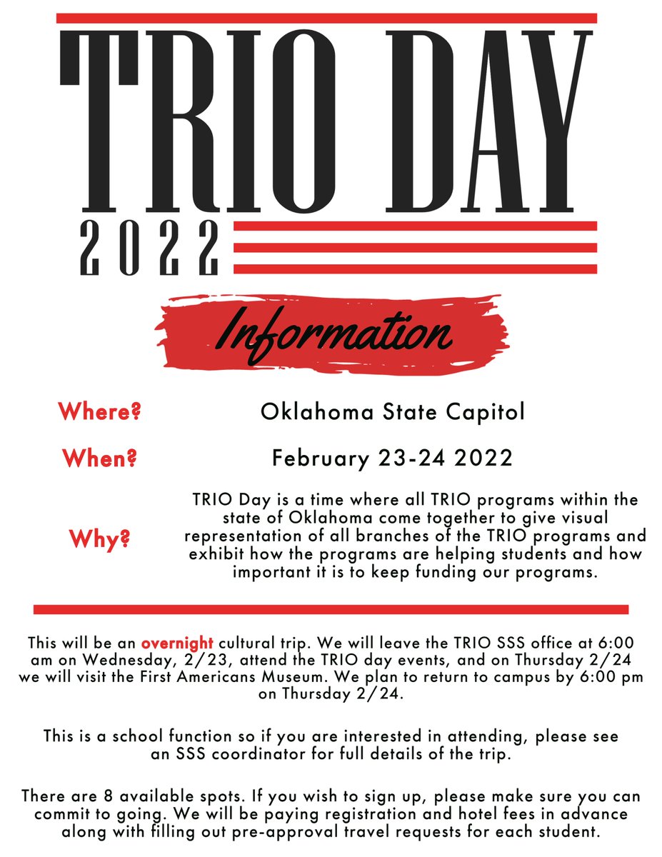 NSUOK TRIO Student Support Services tweet media