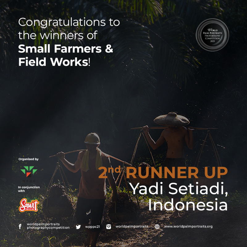 It’s our pleasure to announce the 2nd runner-up of Small Farmers and Field Work theme, Yadi Setiadi! It’s truly a great shot and congratulations once again!