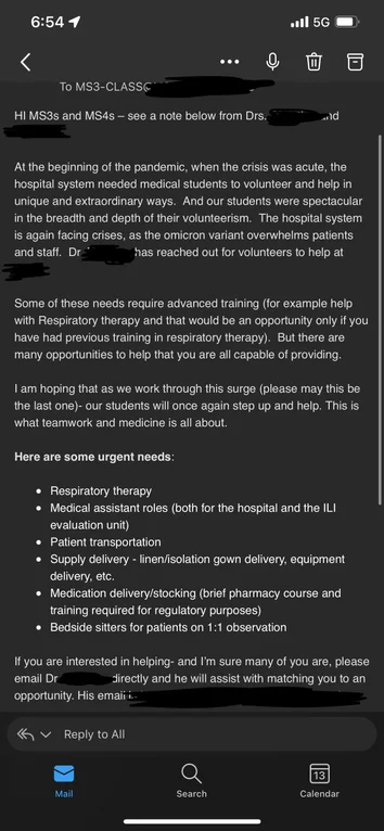 HalstedMD's tweet photo. Medical school seeks student volunteers for positions that are regularly paid, despite them spending $50k+/year in tuition

#MedTwitter https://t.co/6QefBSJswb