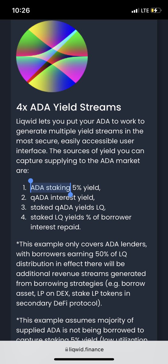 Users who deposit staked $ADA in the Cardano market earn both staking rewards and supply yield💦💦

At its root 4x revenue streams is powered by the #Cardano staking protocol🔋 

Higher yields and more secure network achieved via $ADA liquid staking functionality out of the box!