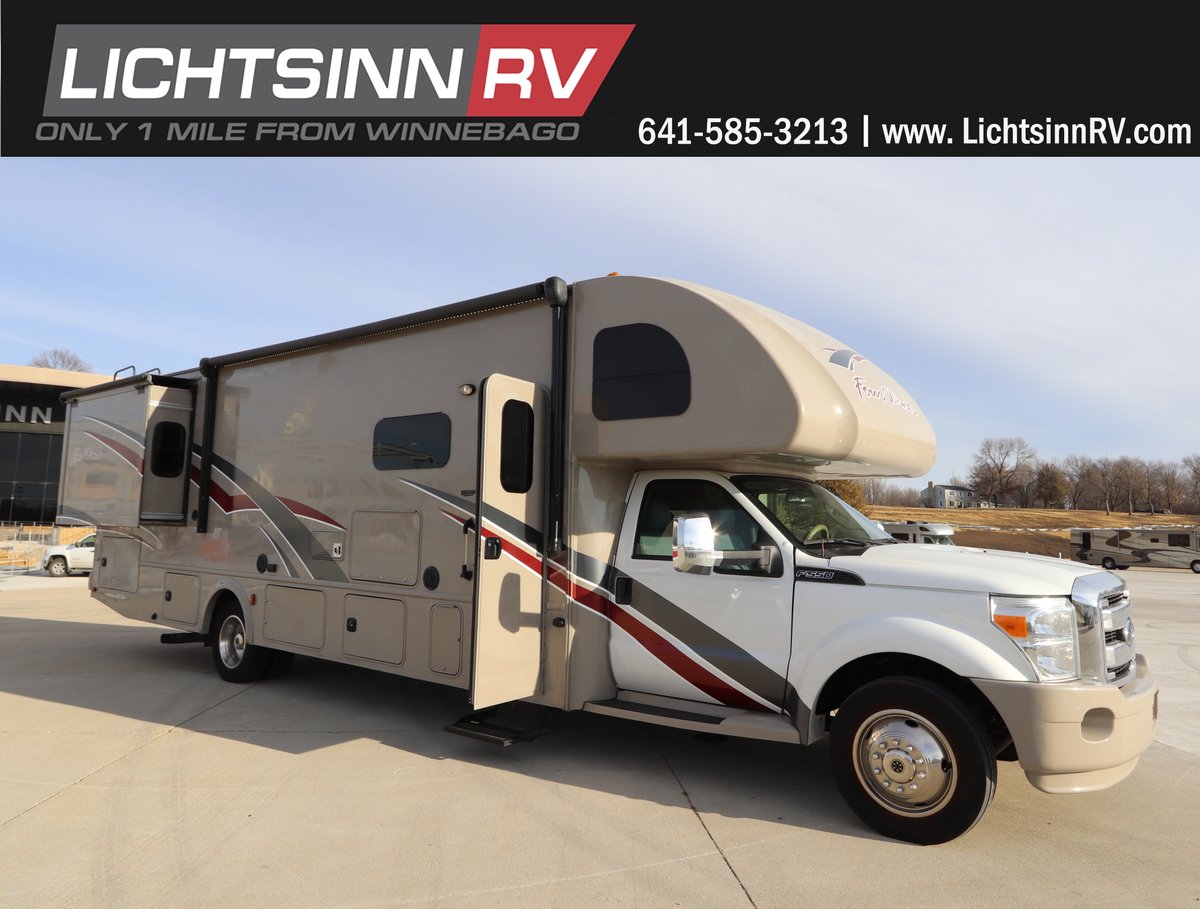 This is a great trade, a 2016 Thor Fourwinds Super C 35SK, it comes backed with the confidence of our certified preowned RV collection! Sleeping for 8 with a king bed, dream dinette, sofa bed and cab-over bunk great for any size family. Find out more: https://t.co/P8x4FP5TKf https://t.co/vkNkO0NVI1