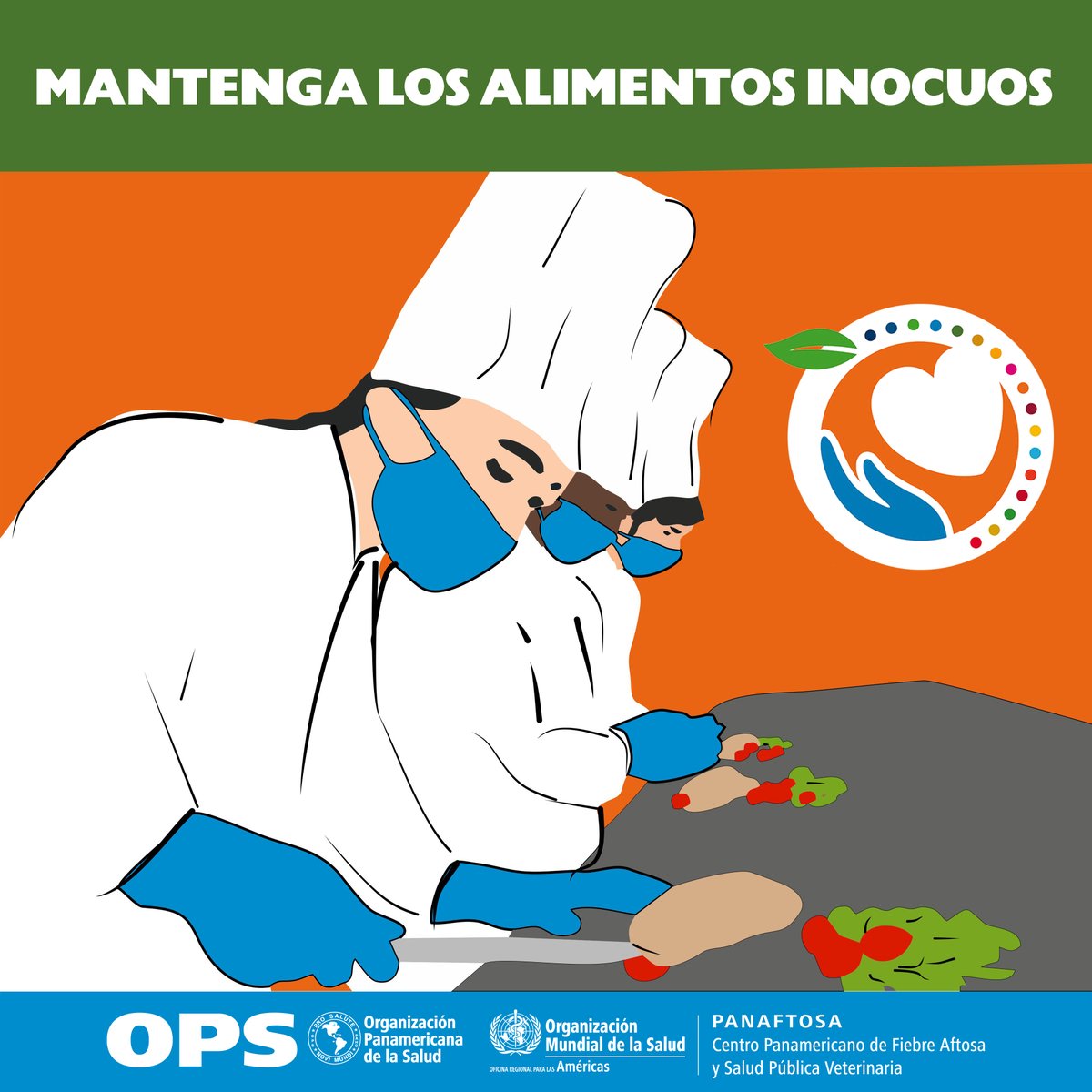 panaftosa_inf's tweet image. ⚠️ Los operadores de empresas deben asegurarse de que los alimentos sean inocuos.

Todas las personas involucradas en las operaciones alimentarias, desde el procesamiento hasta la venta al por menor, pueden garantizar la inocuidad. 
👩‍🍳🧑🏾‍🍳👩🏼‍🌾
