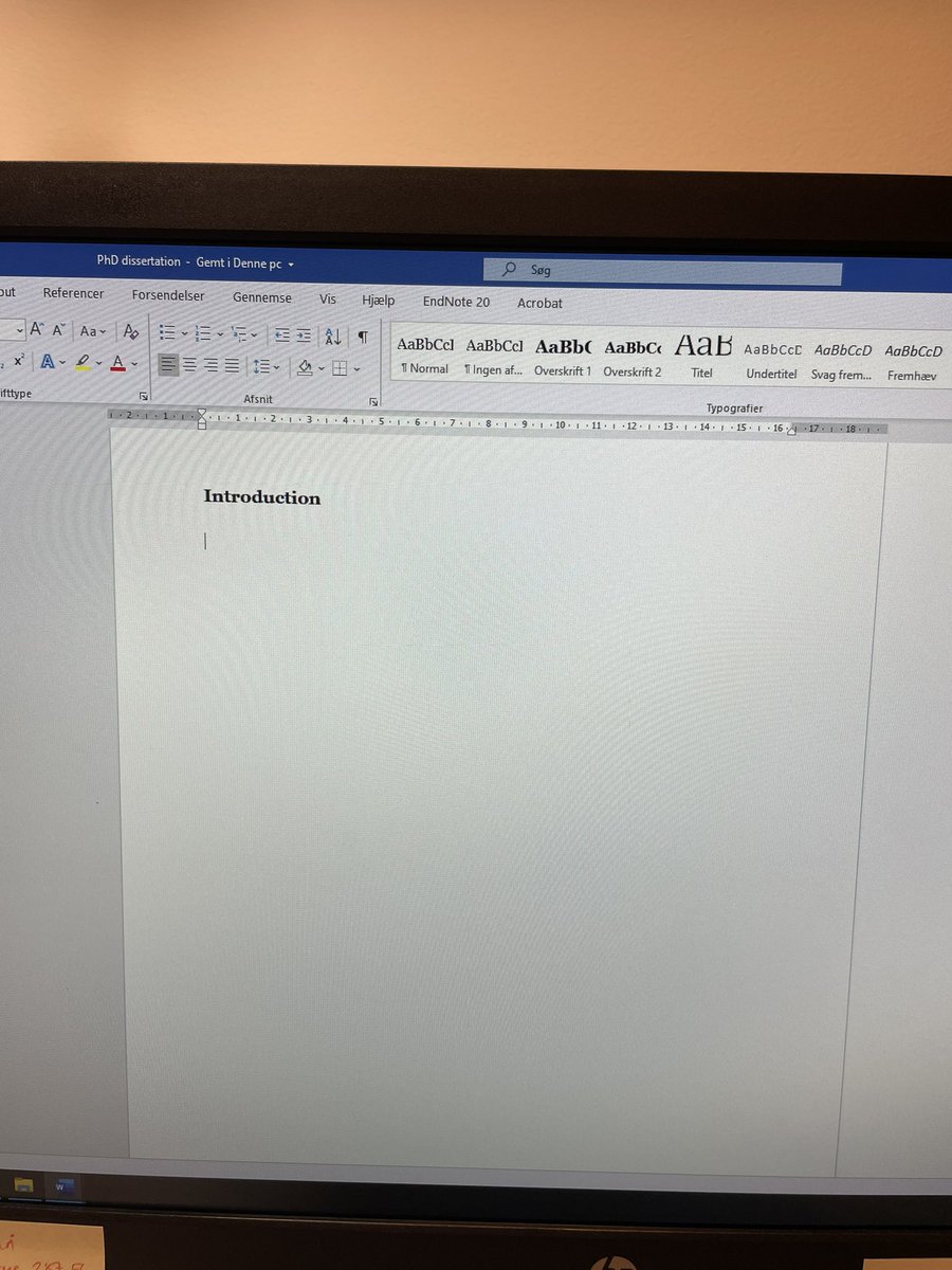 mathilde_staerk's tweet photo. The dreaded start of writing a PhD dissertation 😬 #phdlife #akutforskning https://t.co/AD0SrDN260
