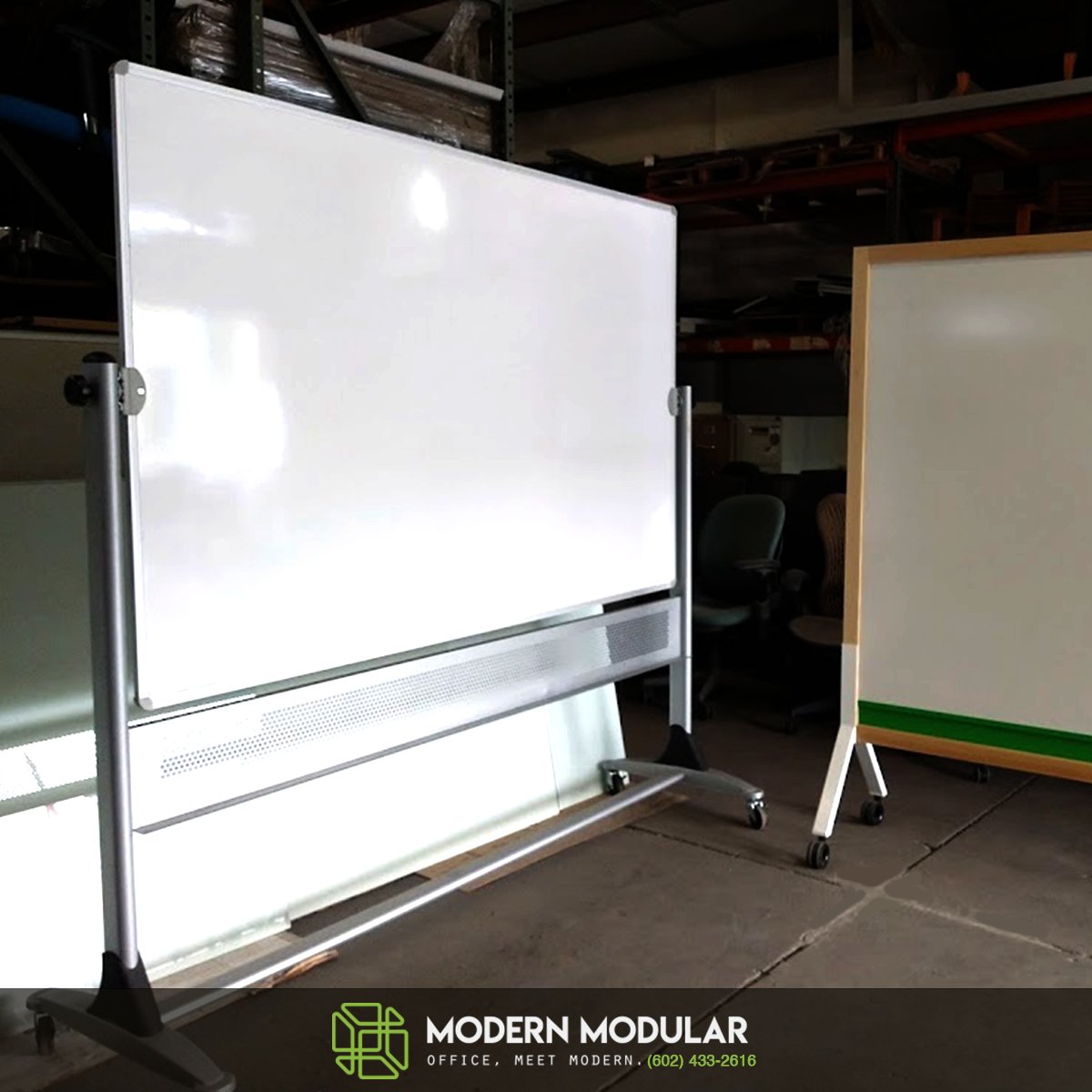 ModernModular's tweet photo. Don’t schedule your next brainstorm meeting without a whiteboard!🧠⬜️

We can help your team collaborate more effectively with our new and used office equipment!

#officeessentials #wevegotwhatyouneed #modernmodular https://t.co/i1NHqREhHt