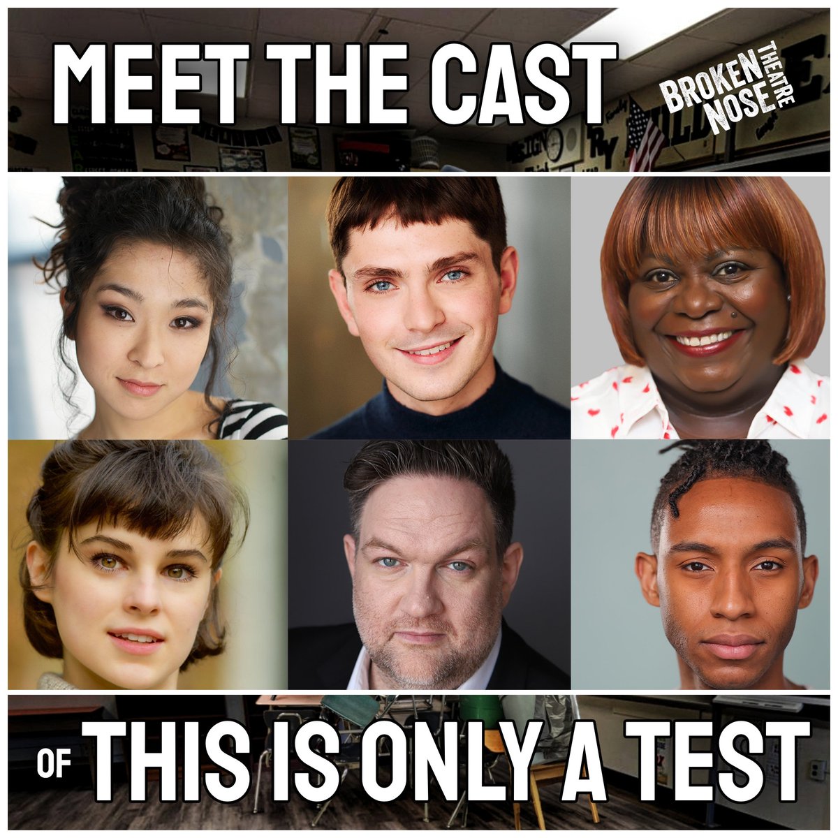 BrokenNoseChi's tweet image. 👋 MEET THE CAST! // We're thrilled to announce the actors bringing the World Premiere of Eric Reyes Loo's THIS IS ONLY A TEST to our stage, beginning Feb 11. 🎟️ All tix are Pay-What-You-Can! To learn more about the show, artists &amp;amp; tickets, visit ow.ly/1HL150Hto1p today!