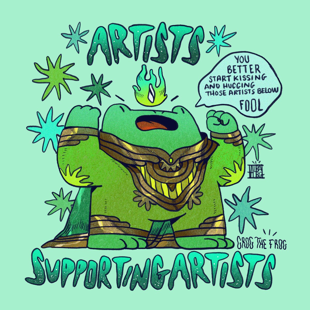 albabbgg's tweet photo. 🐸🔮ARTISTS SUPPORT THREAD GROG THE FROG EDITION 🔮🐸
Heyo, our dark mighty lord Grog the Frog and I decided to host with me this #artistsupportthread ! Remember to support or share his plush campaing as well! 🥺🐸

🔮Tag your fav artists
🔮Post your artwork
🔮RT this thread! https://t.co/kSjvANR9o4