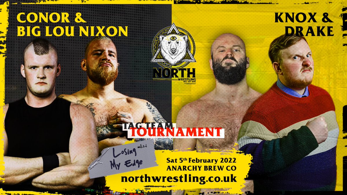 ANCMNT

<a href="/ZeoKnox/">Zeo Knox</a> has chosen that damn dastardly <a href="/Drake_Wrestler/">Drake Wrestler HT 🕸</a>  as his partner to enter the Tag Team Tournament. But so has <a href="/ConorRenshaw1/">Conor Renshaw</a>. The Mackem Cyborg short-circuited his mainframe and sent us confirmation of his partner: <a href="/BigLouNixon/">Big Lou Nixon</a> .
  
TIX // northwrestling.co.uk