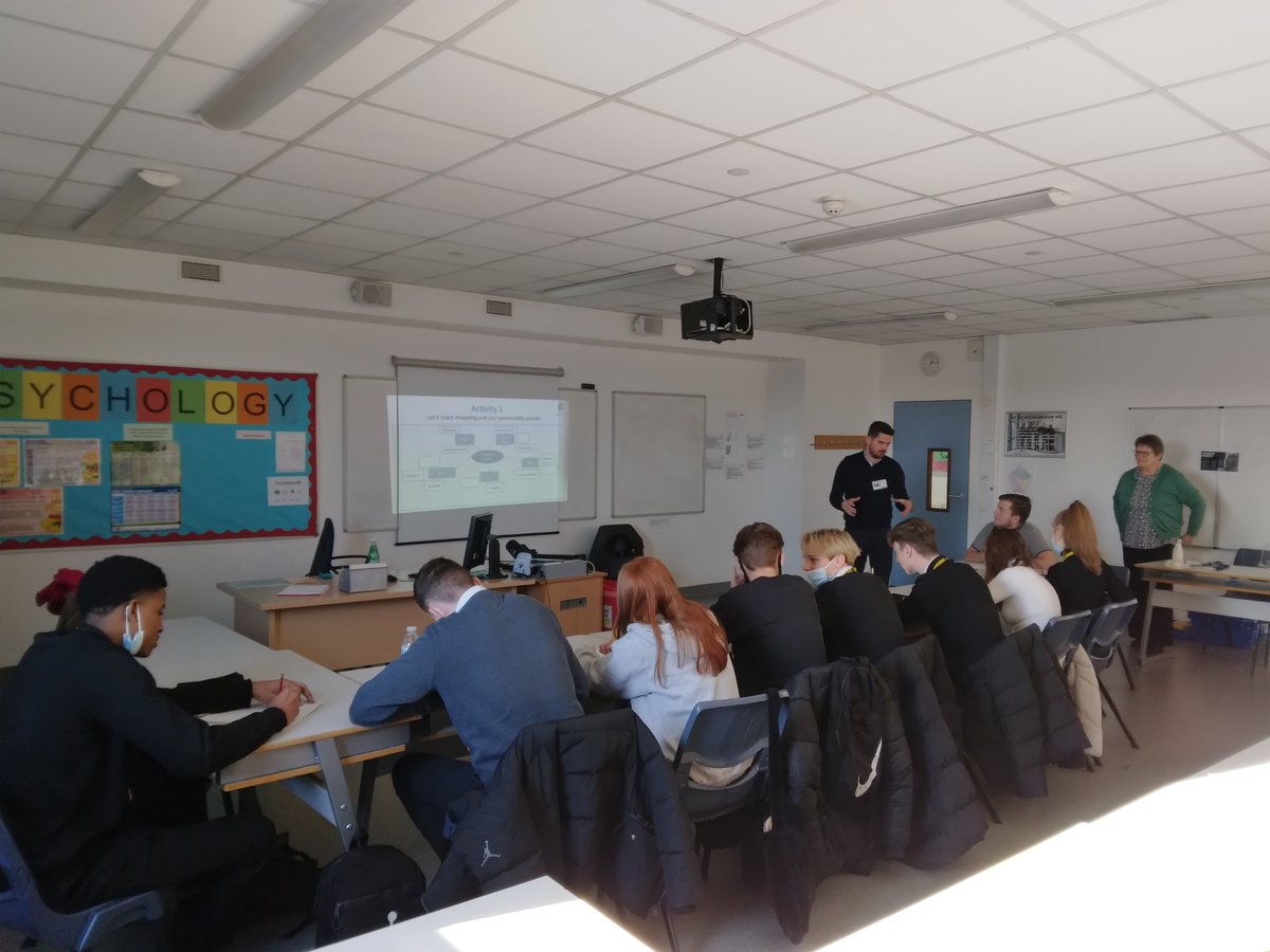 ConstructionYT's tweet photo. An exciting session yesterday for our Y13's at @JRCS_School who took part in a #personalityprofiling activity, helping them to understand what their next steps could look like after school. Thanks to @Regen_Solutions for such an engaging session! https://t.co/5MJubCAP9u