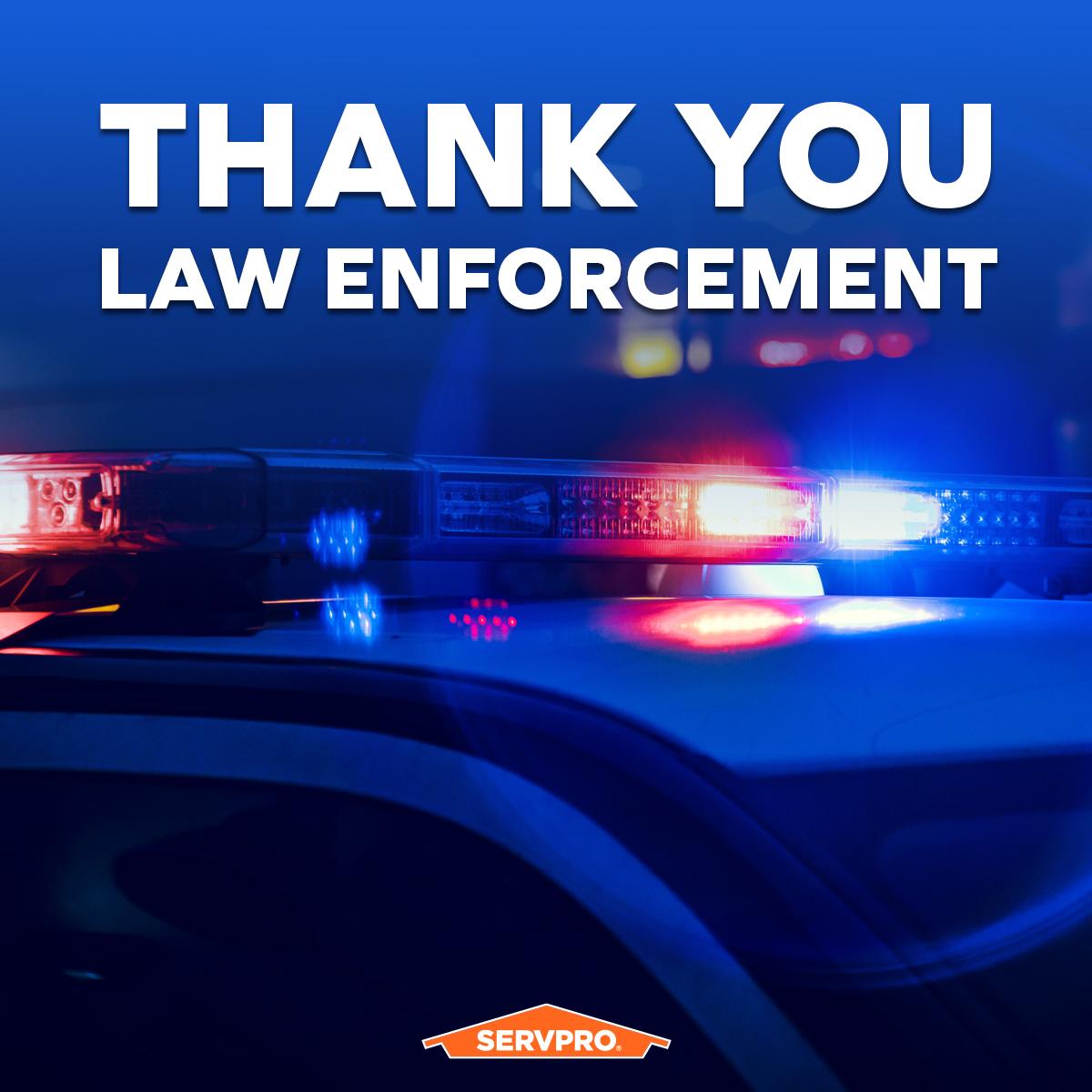 servpro_epr's tweet image. Today, we express our gratitude for the brave men and women of law enforcement that keep our communities safe. Reply and recognize an officer you appreciate!
