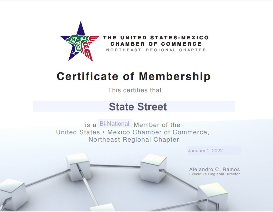 usmcocne1's tweet photo. We want to thank our Binational Member @StateStreet for their membership renewal!
Thank you for your support and welcome back to the #USMCOC! 
#usmcocne #celebrating100years #binationalmember #StrongerTogether https://t.co/Dzz5YbpgTk
