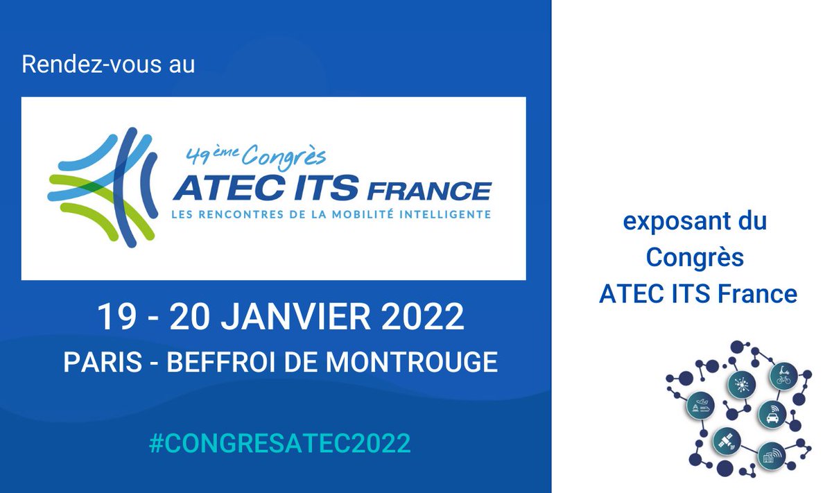 SNCF Connect & Tech (@sncfconnecttech) on Twitter photo 🗓Retrouvez-nous les 19 et 20 janvier prochains au #CongresATEC2022 pour discuter #mobilités et plateformes #numériques 🚀 en présence de <a href="/ACoiffard/">Arnaud Coiffard</a>, <a href="/CouturierBenoi1/">Couturier Benoit</a> et de David Brottet
➡ Pour s’inscrire : congres.atec-its-france.com/inscriptions/
👋 <a href="/_ITSFr/">ATEC ITS France</a> 🗓Retrouvez-nous les 19 et 20 janvier prochains au #CongresATEC2022 pour discuter #mobilités et plateformes #numériques 🚀 en présence de <a href="/ACoiffard/">Arnaud Coiffard</a>, <a href="/CouturierBenoi1/">Couturier Benoit</a> et de David Brottet
➡ Pour s’inscrire : congres.atec-its-france.com/inscriptions/
👋 <a href="/_ITSFr/">ATEC ITS France</a>