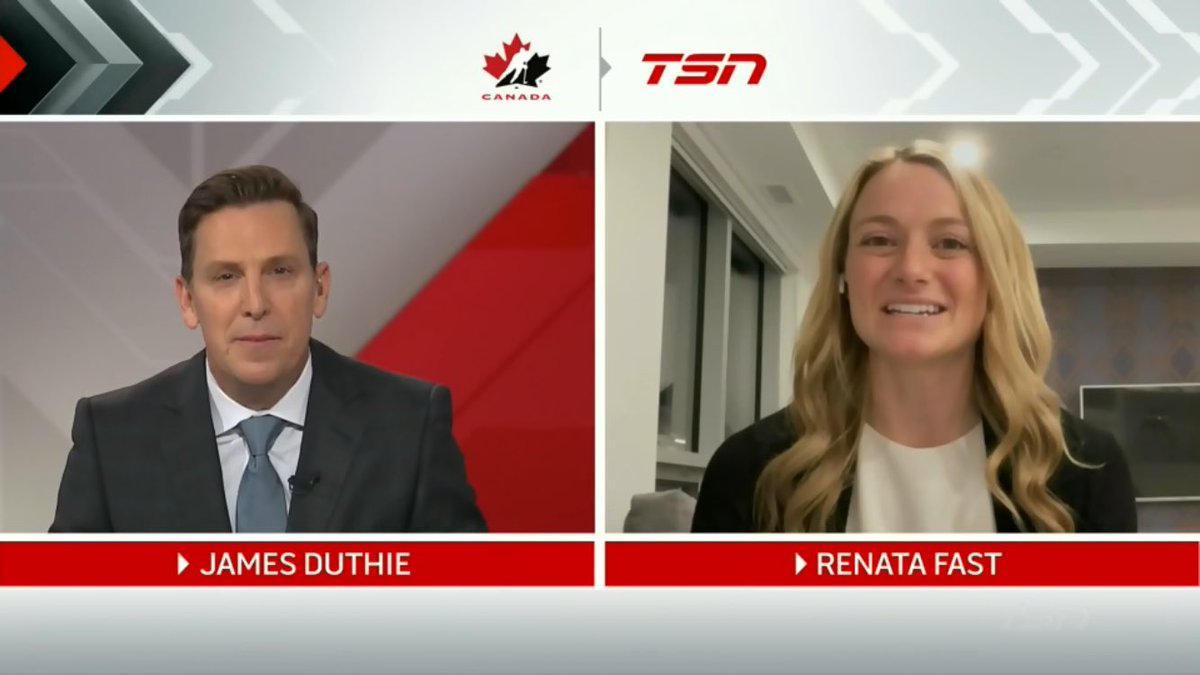TSNHockey's tweet photo. FAST &amp; FURIOUS: In our final installment, @RenataFast discusses how Team Canada 🇨🇦 is trying to prevent COVID outbreaks ahead of #Beijing2022 and what the veterans are doing to make sure the memory is captured forever for first-time Olympians: https://t.co/Ny3k8ozpFA

#TSNHockey https://t.co/jDRuKyU6P2