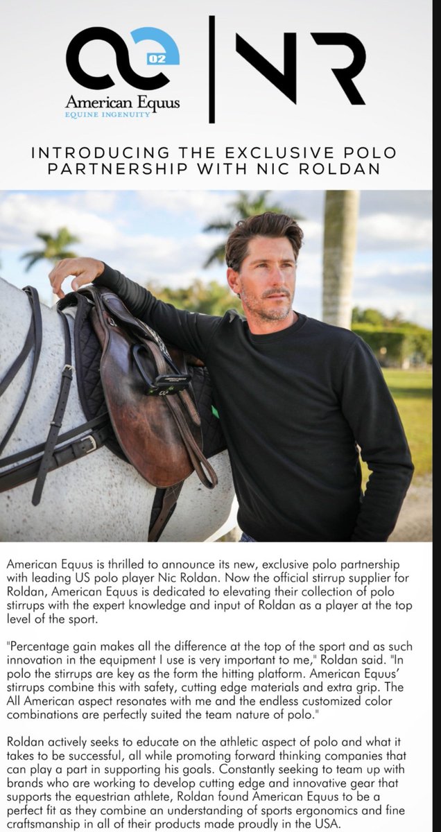 New Iron Partnership with <a href="/Americanequus/">American Equus</a> x <a href="/NicRoldan/">Nic Roldan</a> seems pretty sweet #POLO #stirrups #polostar