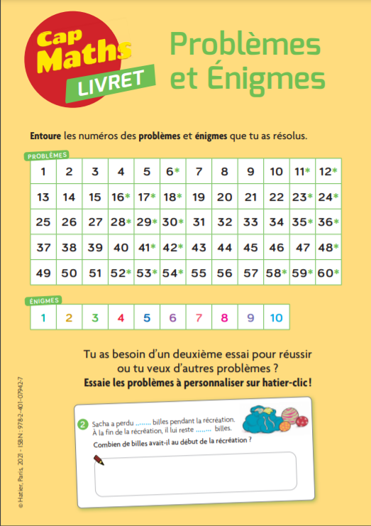 HatierNordOuest's tweet image. 🧮🧐Pratique ce livret de problèmes et énigmes pour le #CE2 ac son mode d'emploi 🤓 A utiliser en fonction de son orga de classe et de ses habitudes pédagogiques #CapMaths #problèmes #planmaths #cycle2 
👉hatier-clic.fr/miniliens/mie/…
👉hatier-clic.fr/miniliens/mie/…
@01rolay @EditionsHatier