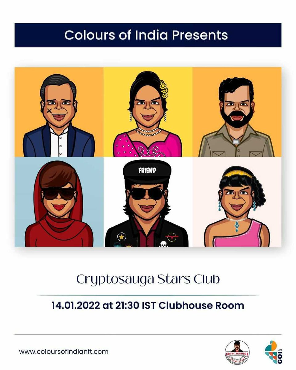 coi_nft's tweet image. Happy Lohri COI family 🔥-&amp;gt; Come join us as we spotlight @kunalkamble &apos;s upcoming PFP Project @cssclub_  - CSC - Cryptosauga Stars Club ! on Friday, 14 th January, 2022 at 21:30 IST on Clubhouse 

#cssclub #cryptosaugaclub #NFTCommmunity
