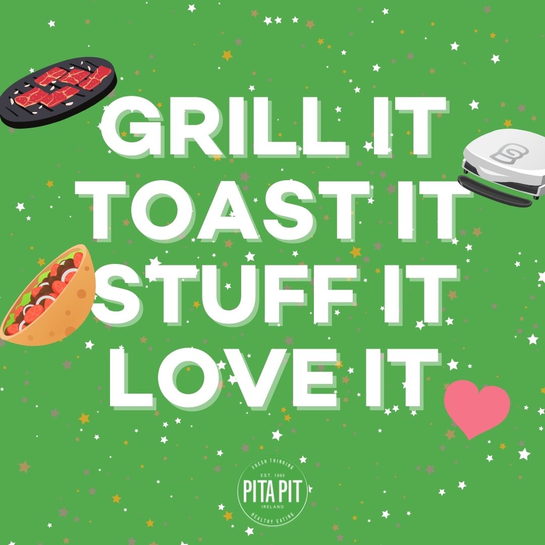 All of the steps that go in to enjoying your lovely pita from Pita Pit! 😍 

You can order online via pitapit.ie
#PitaPit #Ireland #GrillIt #ToastIt #LoveIt