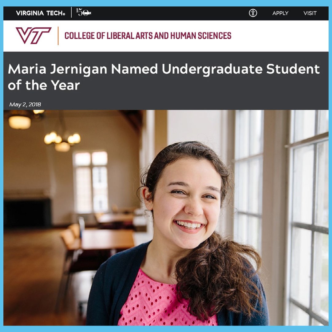 RedshiftEduc's tweet image. Did you know that our CEO Maria Jernigan is a pretty big deal? 😎 In 2018 she was awarded the &quot;most prestigious nonacademic undergraduate honor presented to a graduating senior&quot; at Virginia Tech.

Read the article, including some of Redshift&apos;s VR history: liberalarts.vt.edu/news/articles/…