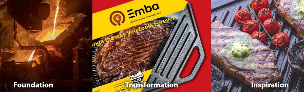 chamberlinplc's tweet photo. Following the successful launch of the Iron Foundry Weights and Emba cookware brands, Chamberlin and Hill Castings Ltd are looking to expand into the B2B space and are already seeing a high level of interest from commercial customers.

#CMH
#IFW
#EmbaCookware
#MadeintheUK https://t.co/isQpM4fPPq