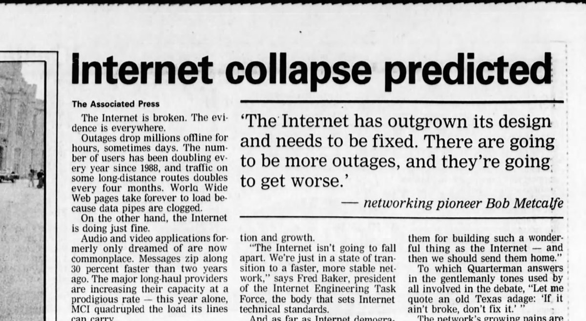 NischalShetty's tweet image. 1996 article 

Those who think that Blockchain can’t scale will be proved wrong eventually ✌️

#Crypto #Web3