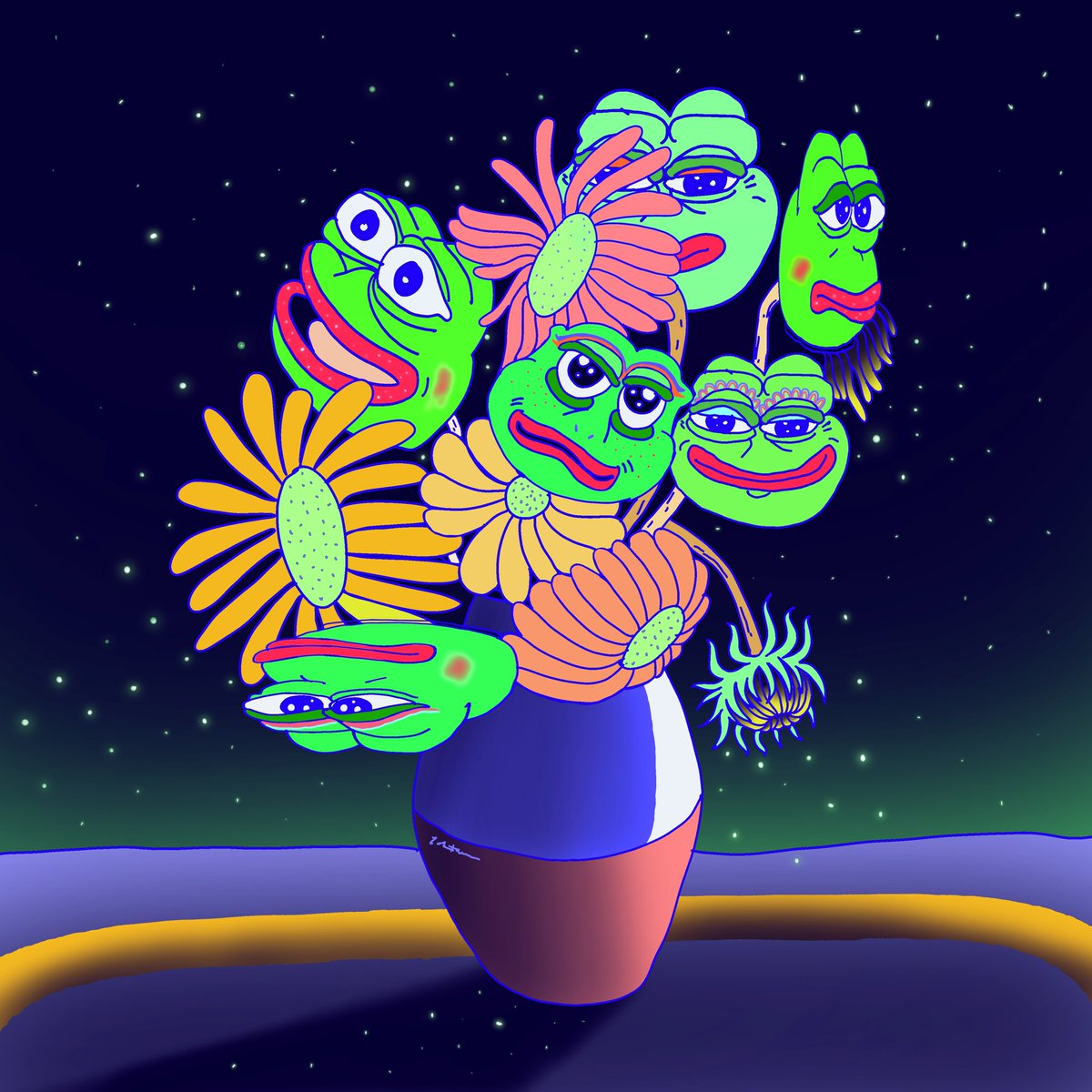 YoktawanNft's tweet photo. 🐸🌻🐸🌻Pepe with Sun Flowers of Vincent Willem Van Gogh
4000 x 4000 px

https://t.co/viRgGQQ0Rb

#nft #NFTCommmunity #NFTTHAILAND #pepethefrog #NFTdrops #nftcollectors https://t.co/Nki19kifPj