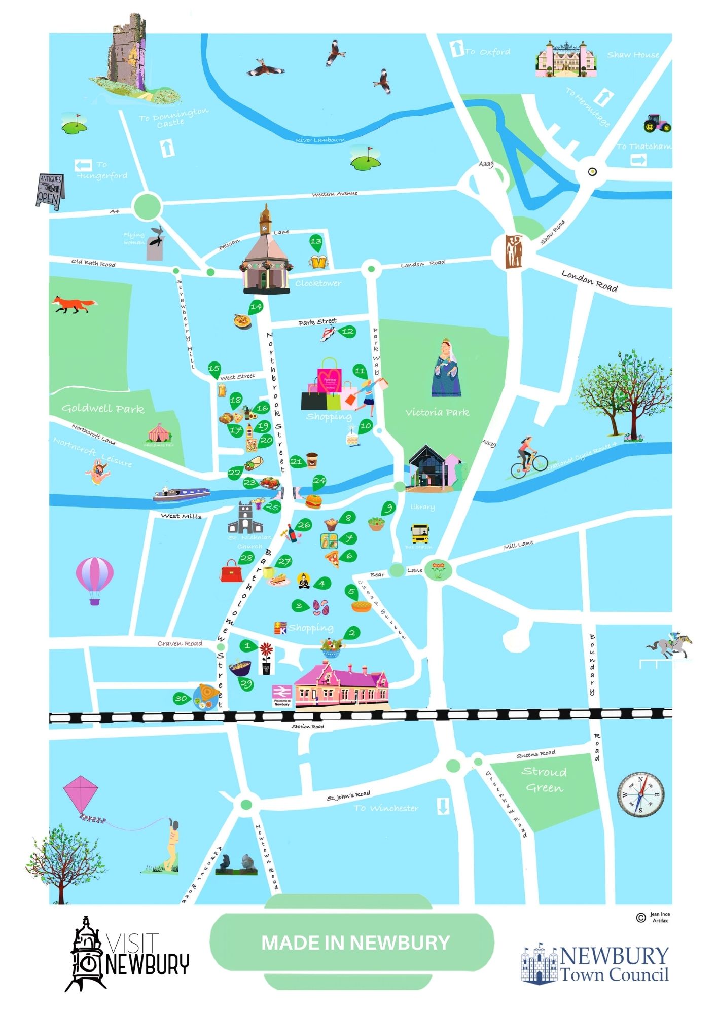 Newbury Town Centre Map Visit Newbury On Twitter: "Doing #Veganuary This Month? Pick Up One Of Our  Vegan Maps, Showcasing #Vegan Friendly Shops And Restaurants For You To  Discover In #Newbury Town Centre! Available In-Store At