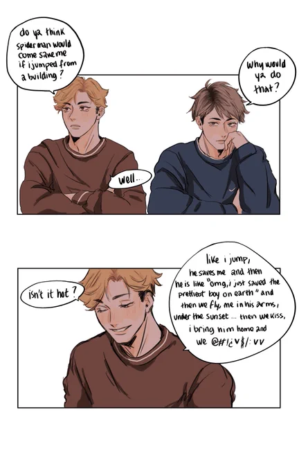 sakuatsu spiderman au !! 